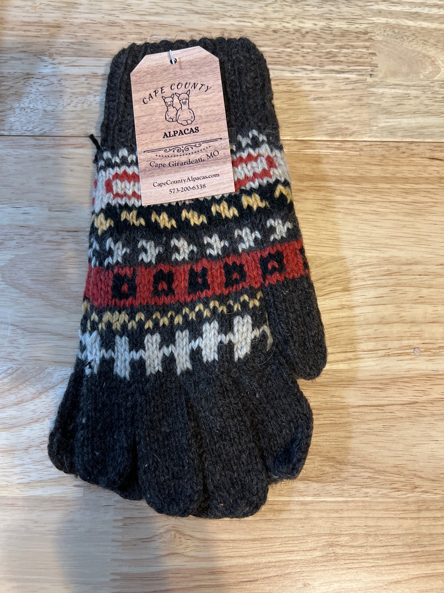 Fleece-Lined Alpaca Gloves