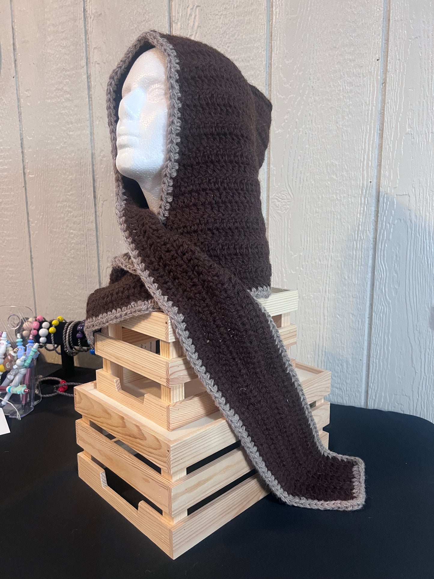 Handmade Alpaca Hooded Scarf