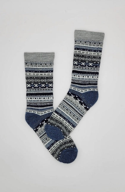 Fair Isle Alpaca Socks