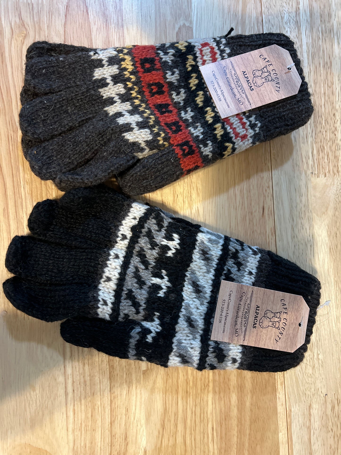 Fleece-Lined Alpaca Gloves