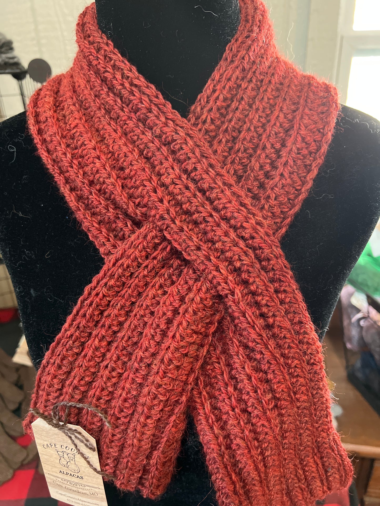 Hand-Crochet Slip Scarf