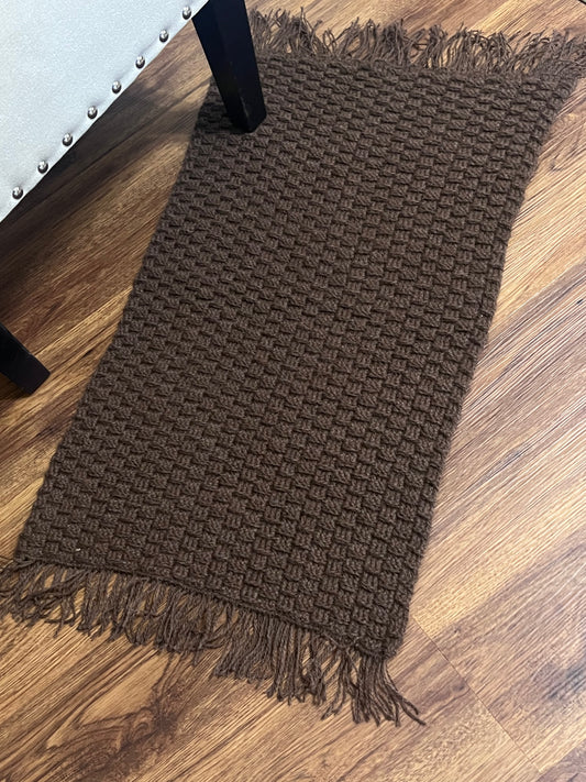 Alpaca Rug - Hand Crocheted