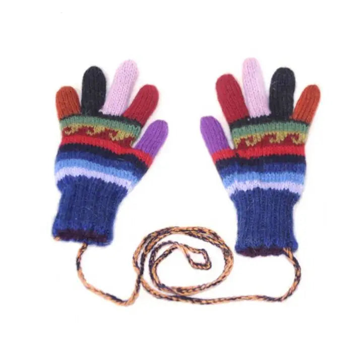 Kids Reversible Alpaca Mittens / Gloves