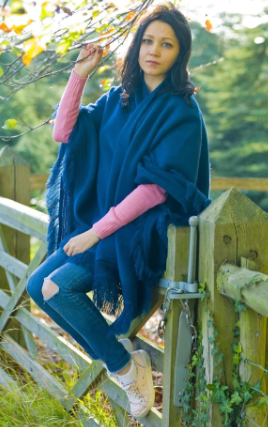 Cape Wrap Solid Alpaca Poncho