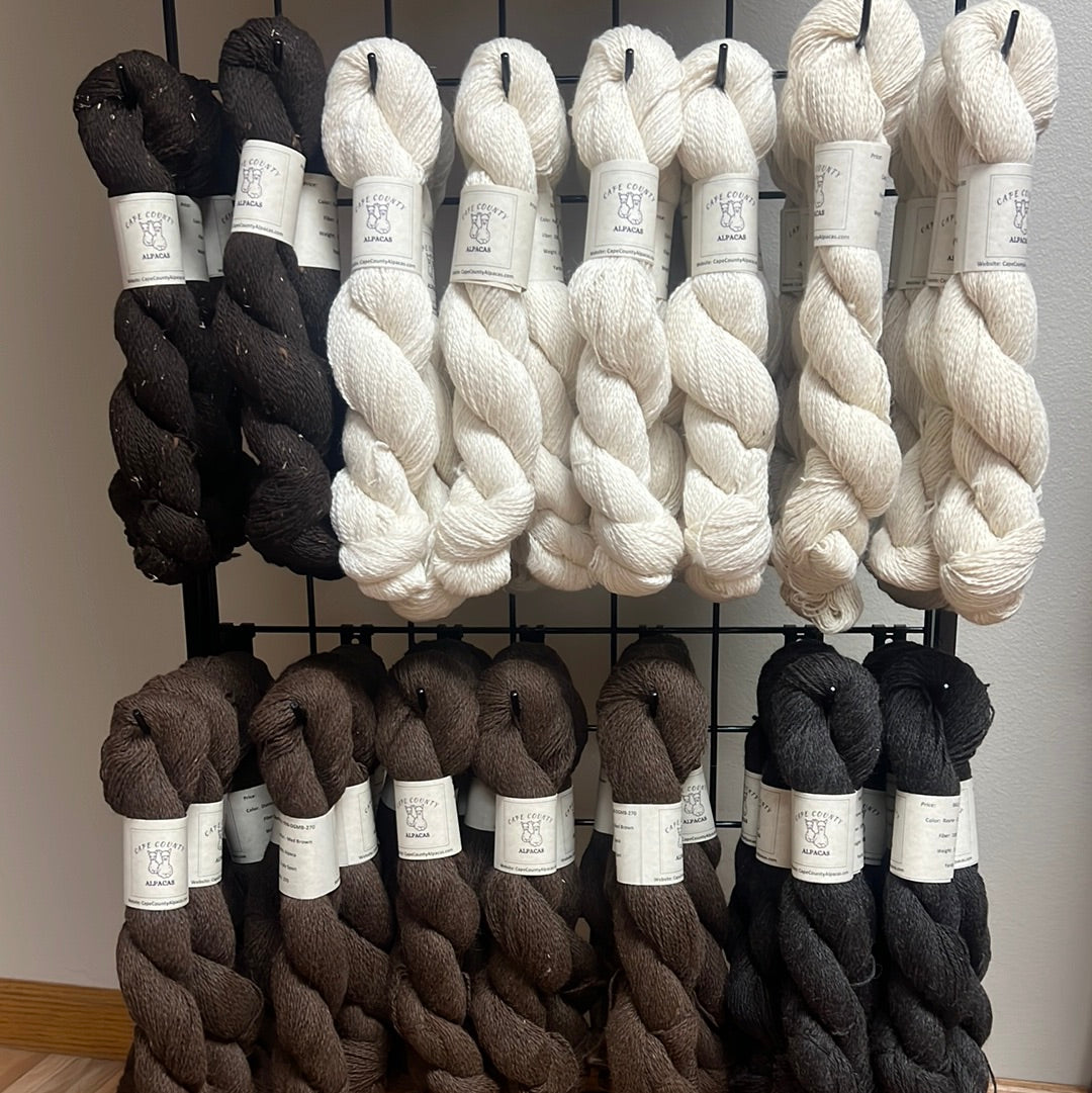 Alpaca Yarn - 2-ply Fingering