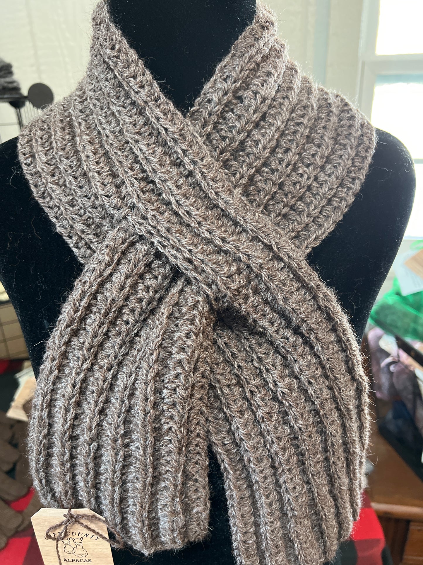 Hand-Crochet Slip Scarf