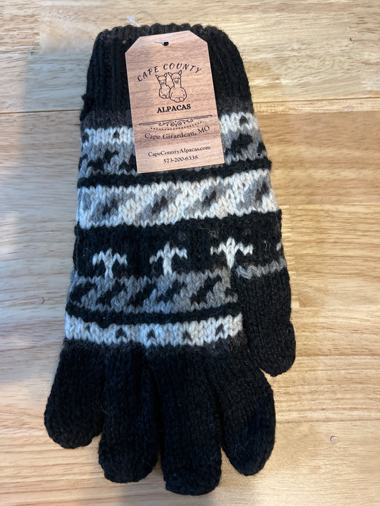Fleece-Lined Alpaca Gloves