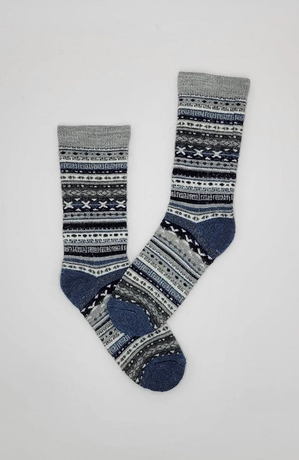 Fair Isle Alpaca Socks