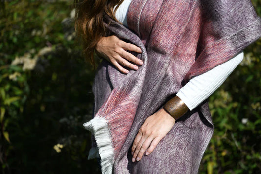 Hummingbird Alpaca Shawl