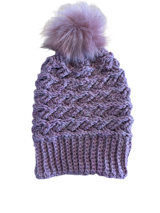Hand Crocheted Weave Beanie