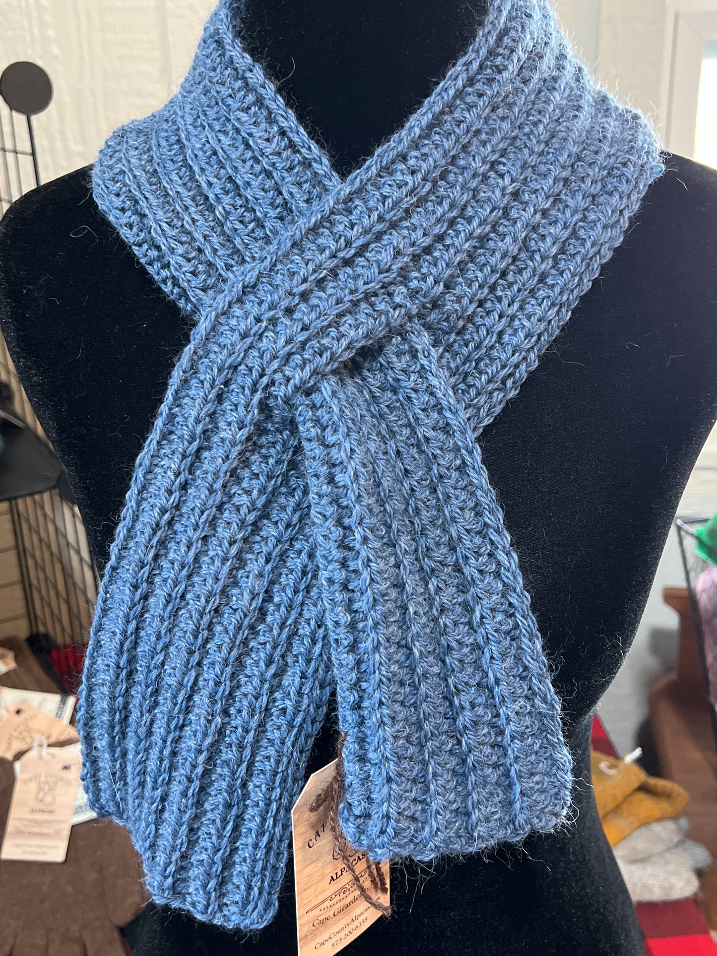 Hand-Crochet Slip Scarf