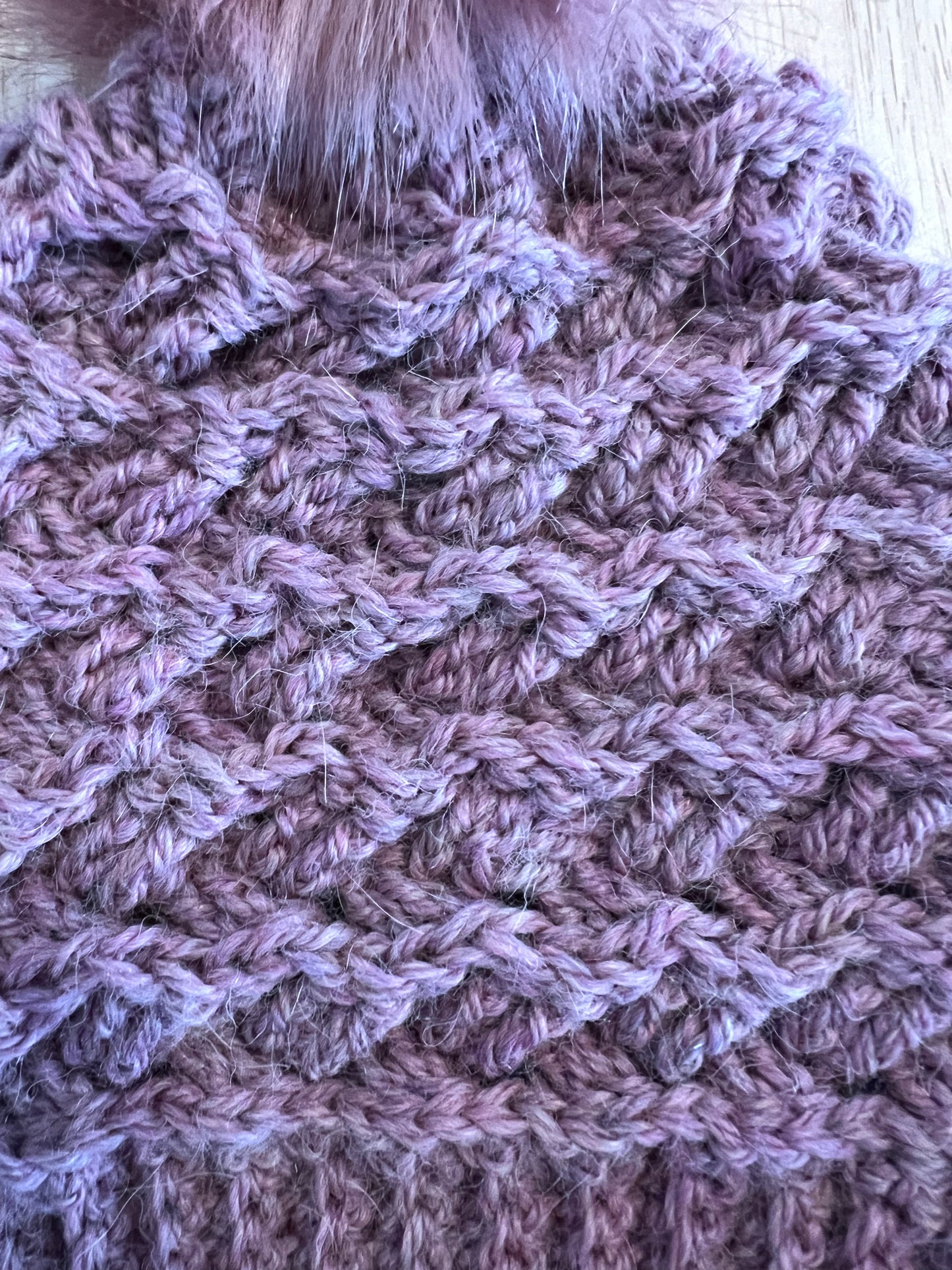 Hand Crocheted Weave Beanie