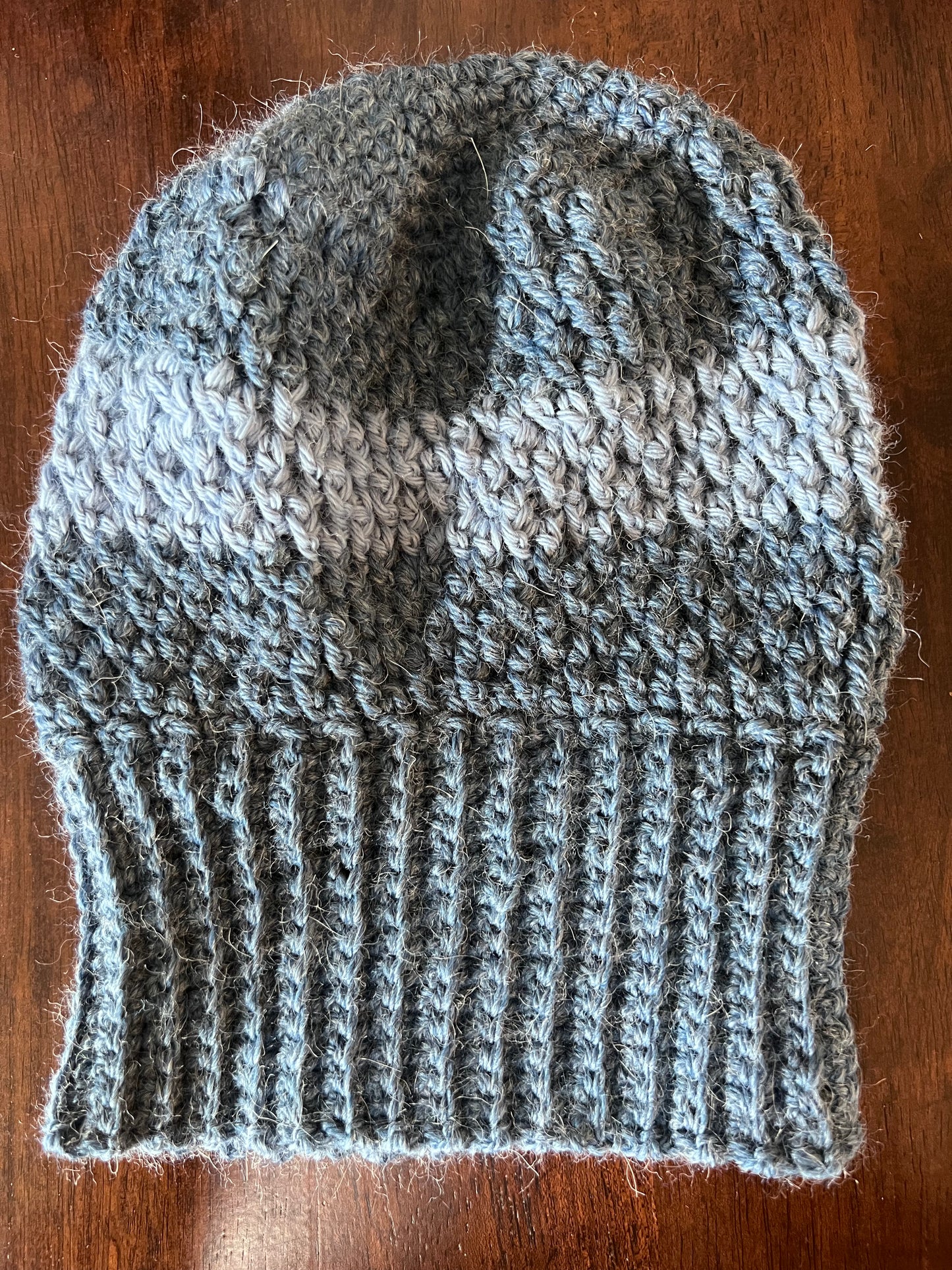 Hand Crocheted Textured Alpaca Beanie