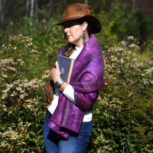 Lavender Fields shawl