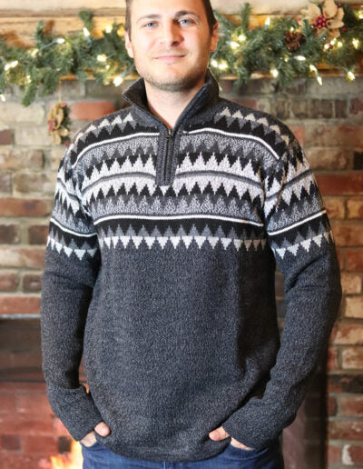 Zip-Neck Sweater